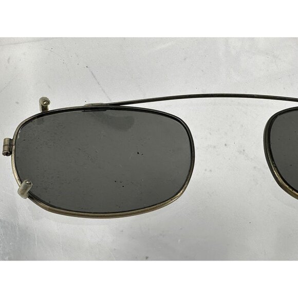 Vintage Robert Marc Rectangular Metal Sunglasses Clip Ons (B1-G) - Picture 6 of 10